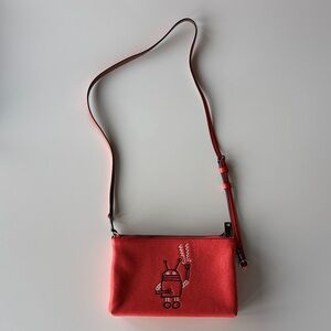Coach X Keith Haring Leather Crossbody Bag